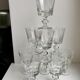 Lot de 9 verres à vin en cristal début XXème