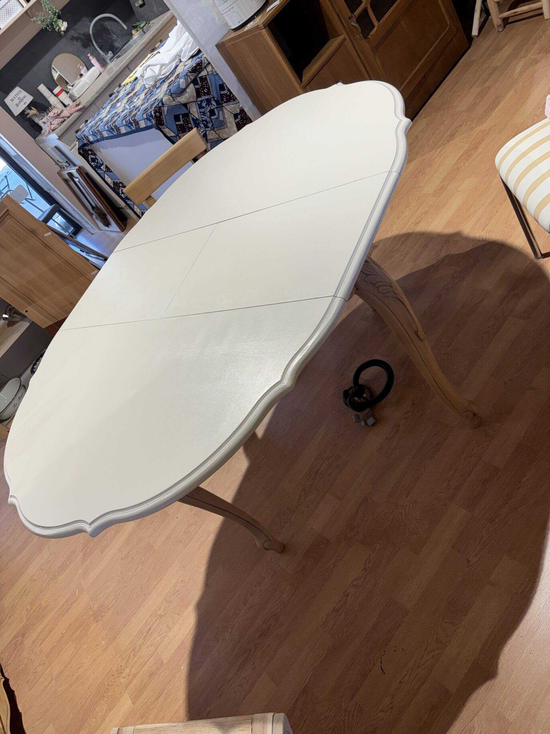 Round table with extension.