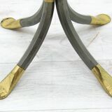Coffee Table in Brass and Iron by Manfred Bredohl, Germany, 1980s