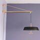 Wall lamp with telescopic counterweight Stilnovo brass