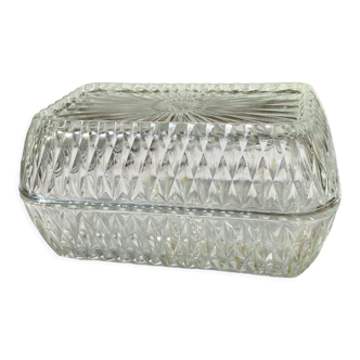 Duralex glass butter dish