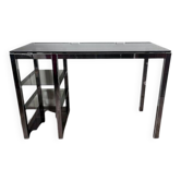 Chrome and glass desk