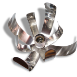 Ceiling light with 8 petals of metal - 70s