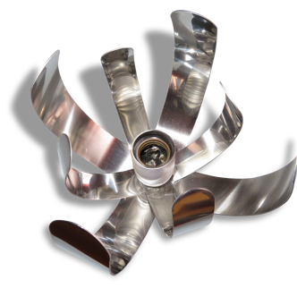 Ceiling light with 8 petals of metal - 70s
