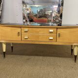 Vintage dressing table from the 50s in birch wood