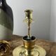 Antique solid brass candle holder