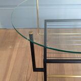 50s coffee table, asymmetrical design