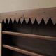 Solid wood wall shelf, Folk art, around 1900