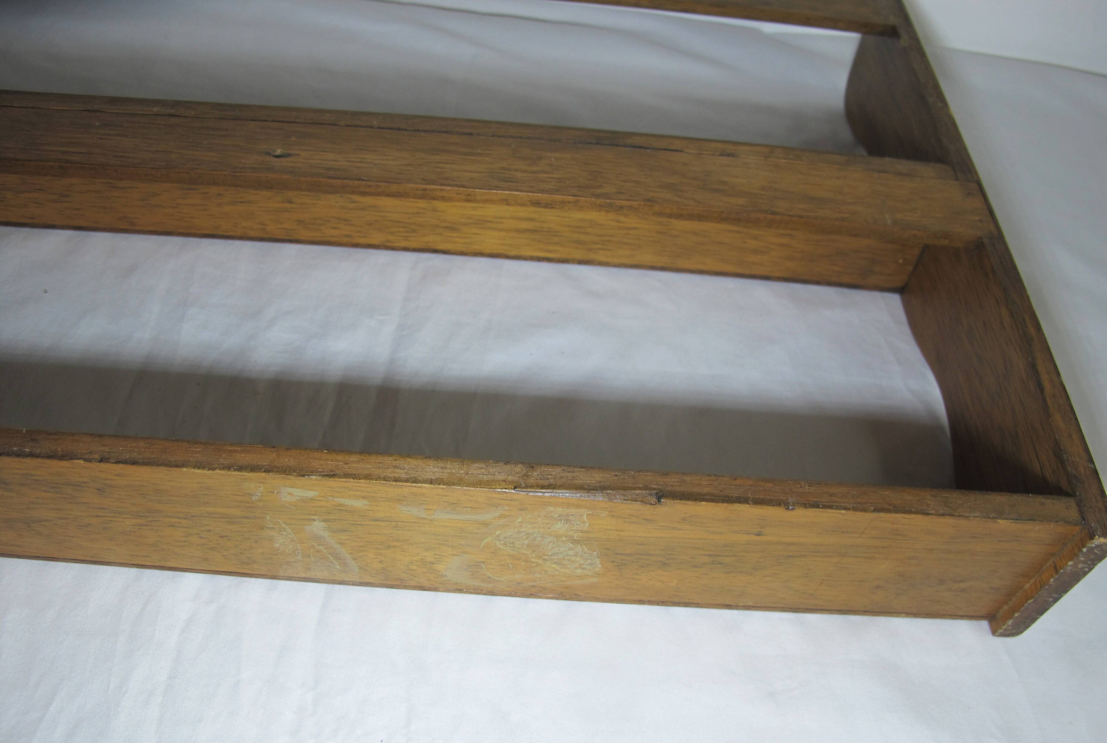 vintage oak wall spice rack