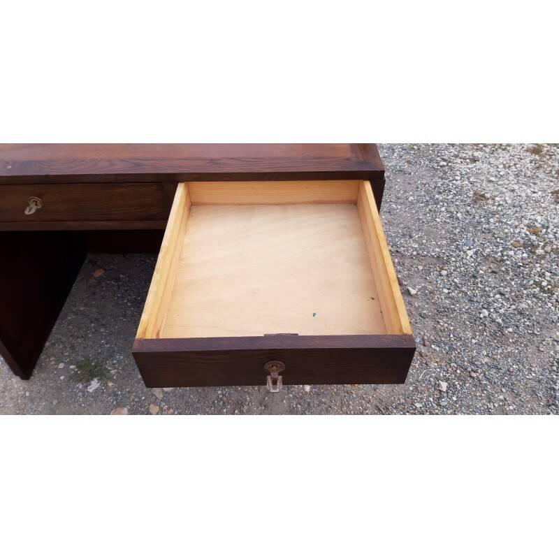 Bureau bois chêne année 30