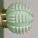 Vintage Art Deco globe wall light in pale green opaline.