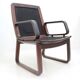 Set of Four Leather Armchairs by Eugen Schmidt, 1970s