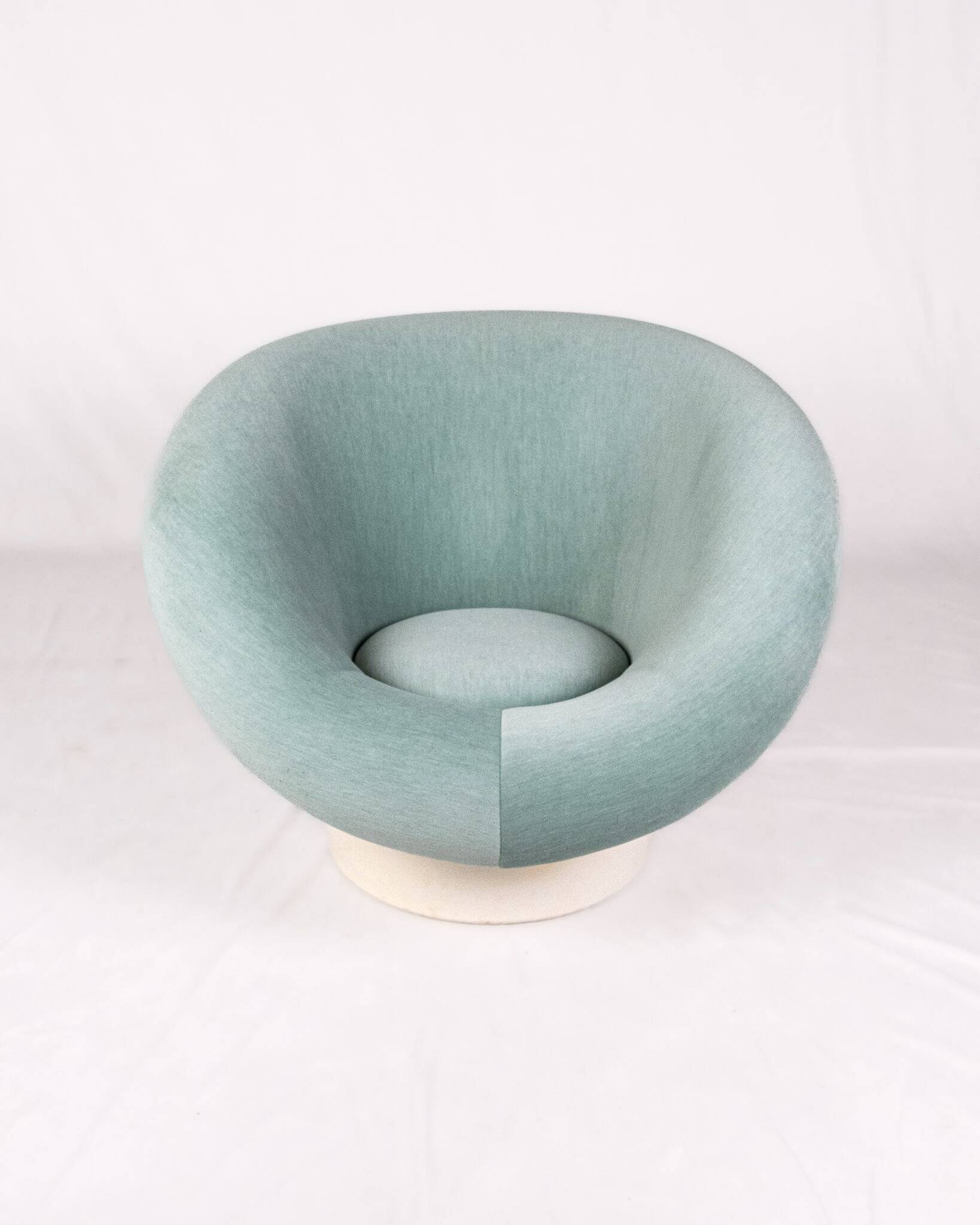 Krokus armchair in velvet by Lennart Bender for Ulferts AB, Sweden, 1970s