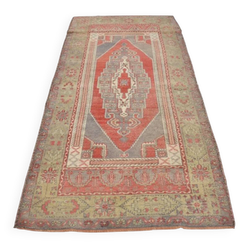 Tapis Oushak vintage tribal