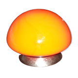 Vintage lamp in the shape of orange mushroom "UFO touch lamp"