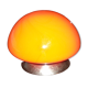Vintage lamp in the shape of orange mushroom "UFO touch lamp"
