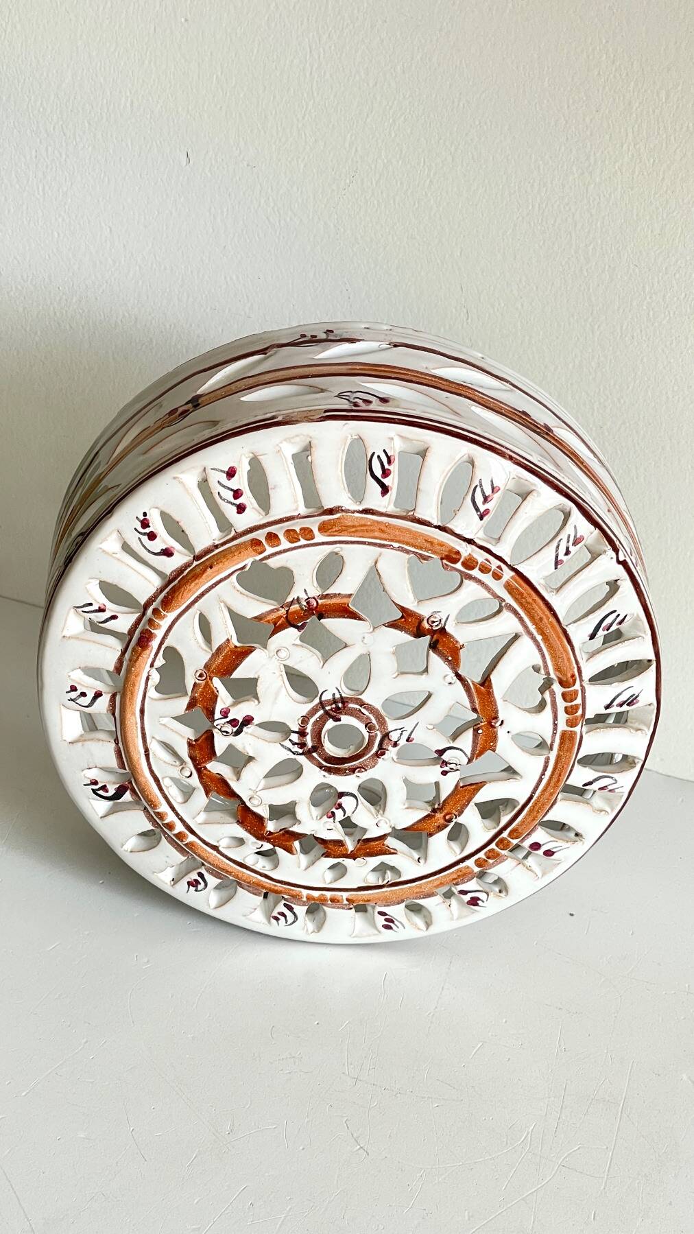 Handcrafted ceramic wall light