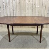1970s teak table with butterfly extension