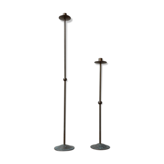 Pair of Brass Mid-Century Table Candlesticks (2)