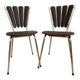 Pair of LeGal vintage petal chairs