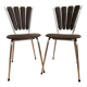 Paire de chaises pétale vintages LeGal