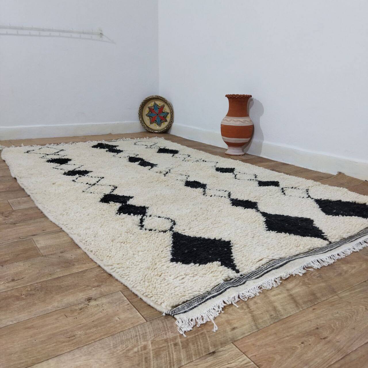 Handmade Moroccan Berber Rug 252 X 145 CM
