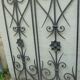 Wrought iron grid pair