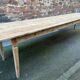 Incredible 400 cm farm table in fir 1900 brasserie natural raw wood