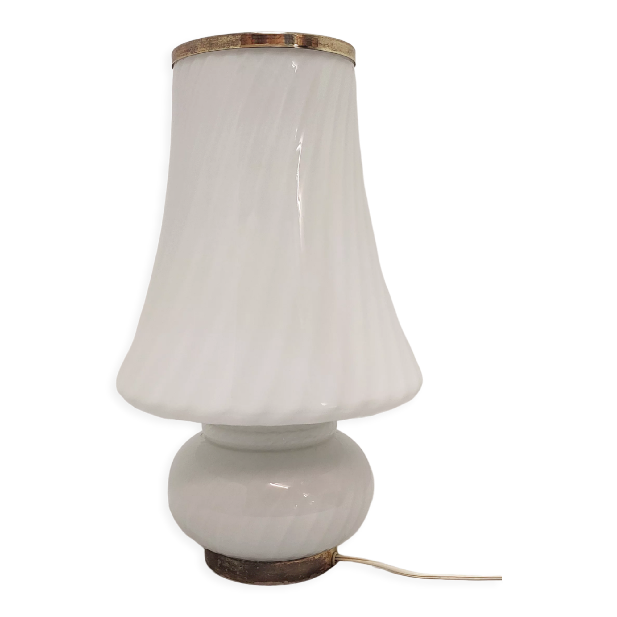 Lampe de table en verre de Murano « champignon ». Italie, années 1970.