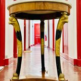 Empire marble pedestal table