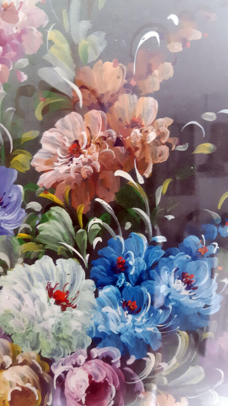 Peinture huile sur plaque de cuivre Van Tyorem