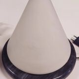 Murano glass and marble cone lamp, vintage design from the 1970s/80s