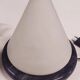Murano glass and marble cone lamp, vintage design from the 1970s/80s