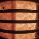 Cylindrical rattan lamp by Louis Sognot