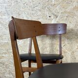 2x 60s 70s teak dining chair by Farstrup Møbler Made in Denmark
