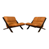 Set of armchairs by Ueli Berger, de Sede, Switzerland, 1970s
