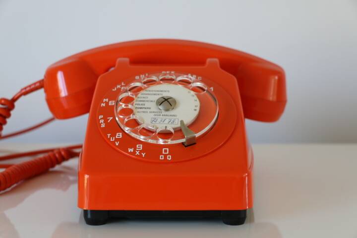 Telephone Socotel S63 orange 1973