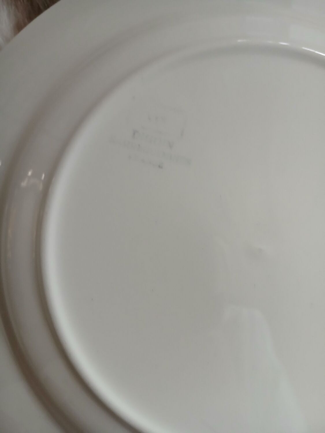 4 antique flat plates from Digoin and Sarreguemines