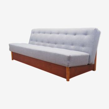 Grey folding sofa, Danish design, 1960s, production: Denmark