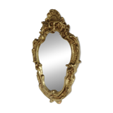Baroque style wall mirror, in gilded resin, 1960/70