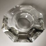 Val St Lambert octagonal crystal ashtray