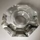 Val St Lambert octagonal crystal ashtray