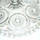 Standing cut compotier pie in molded crystal with inset stars