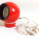 Bright Red Lita Ball Lamp Space Age 70s