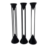 Set of 3 Post Modern candle sticks , 1980's