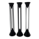 Set of 3 Post Modern candle sticks , 1980's