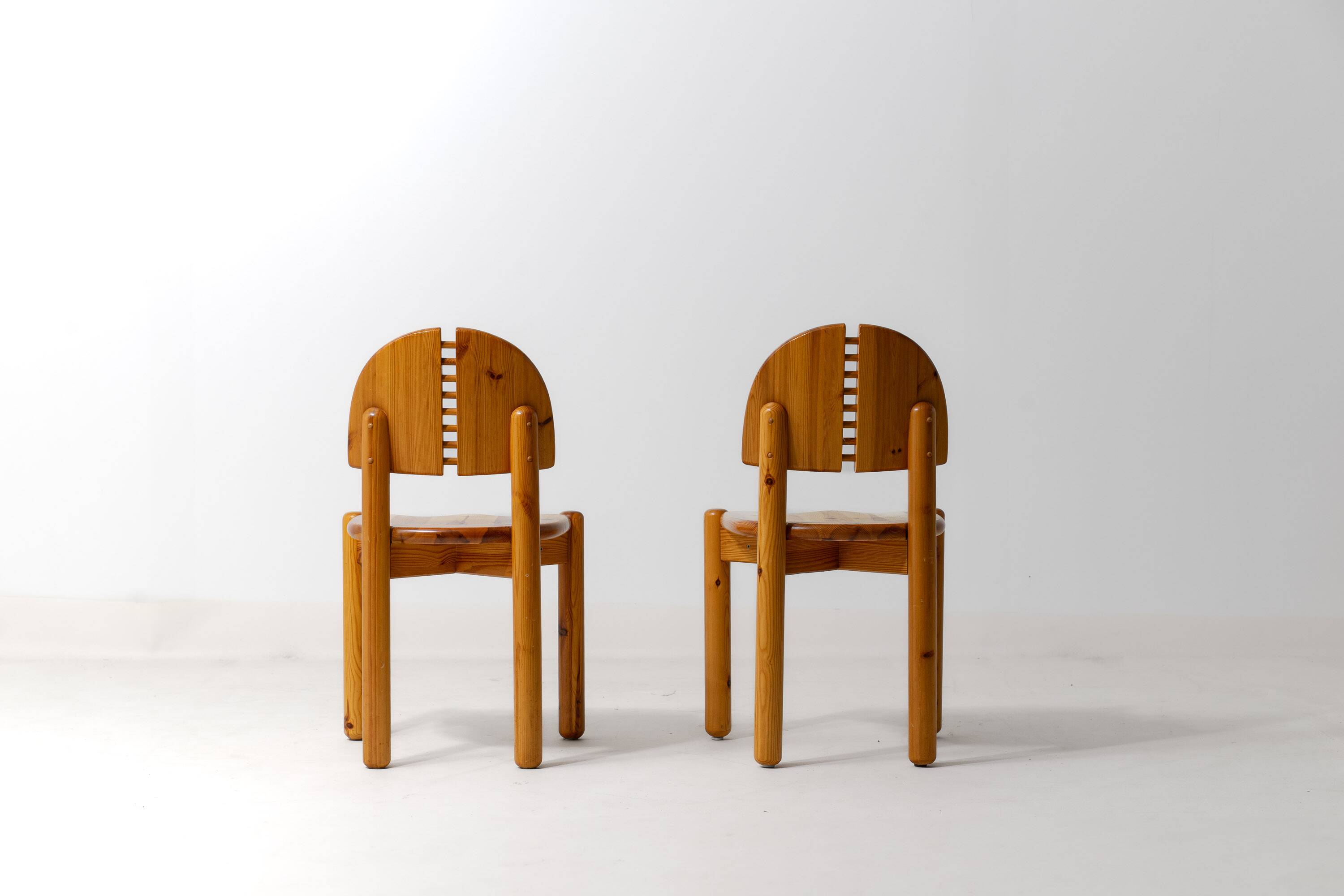 Chaises de salle à manger en pin par Rainer Daumiller