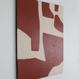 Organic abstract terracotta 100x80cm by Bodasca