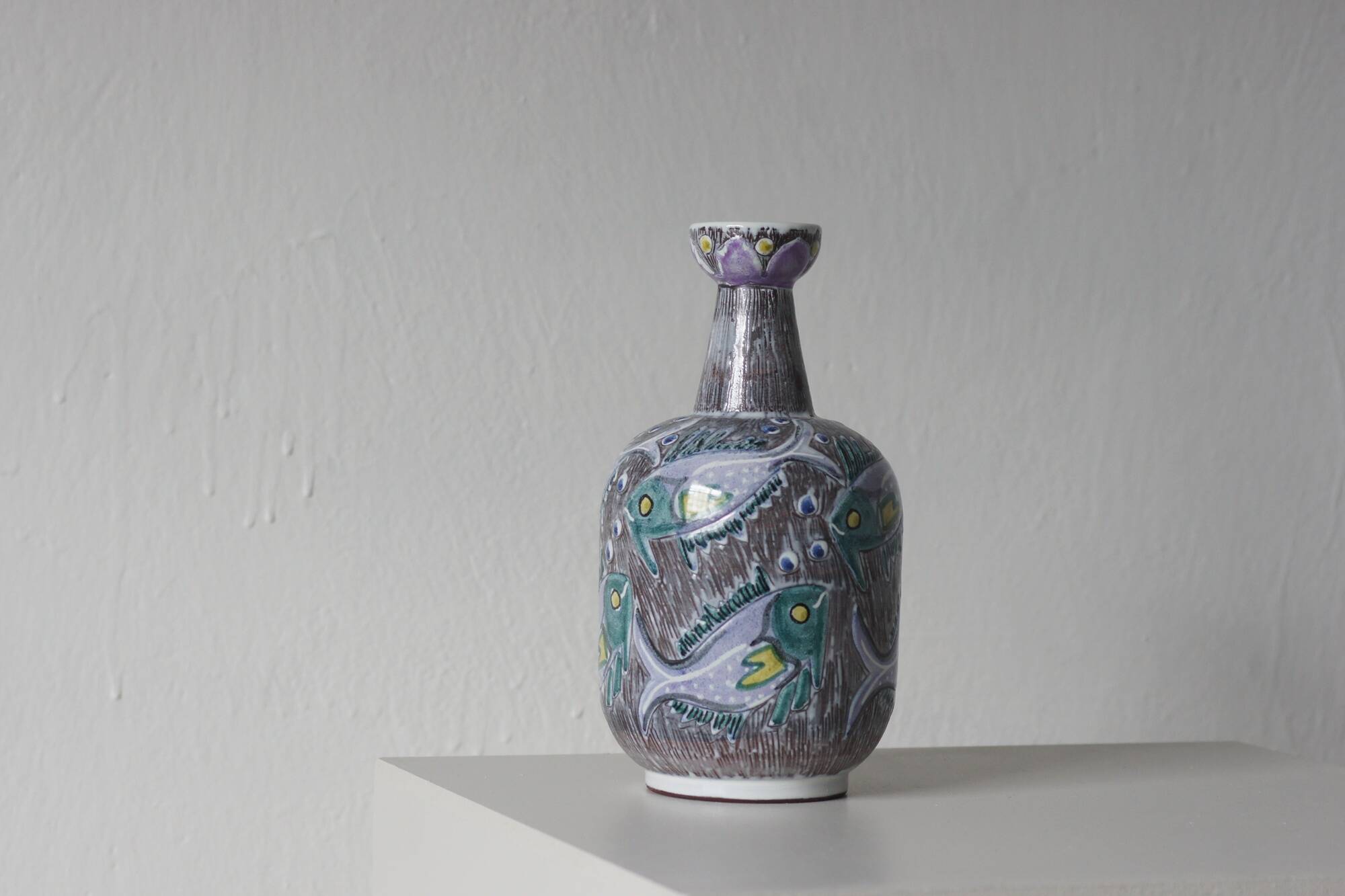 Ceramic Vase from Laholm, Sweden, 1960s