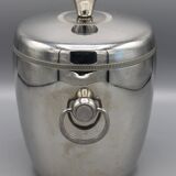 Stainless steel and plastic ice bucket - vintage 70